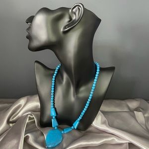 Natural Malachite Necklace: Stainless Steel clasp